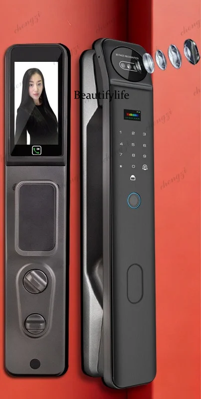Smart password lock Entry door Automatic smart facial recognition graffiti fingerprint lock