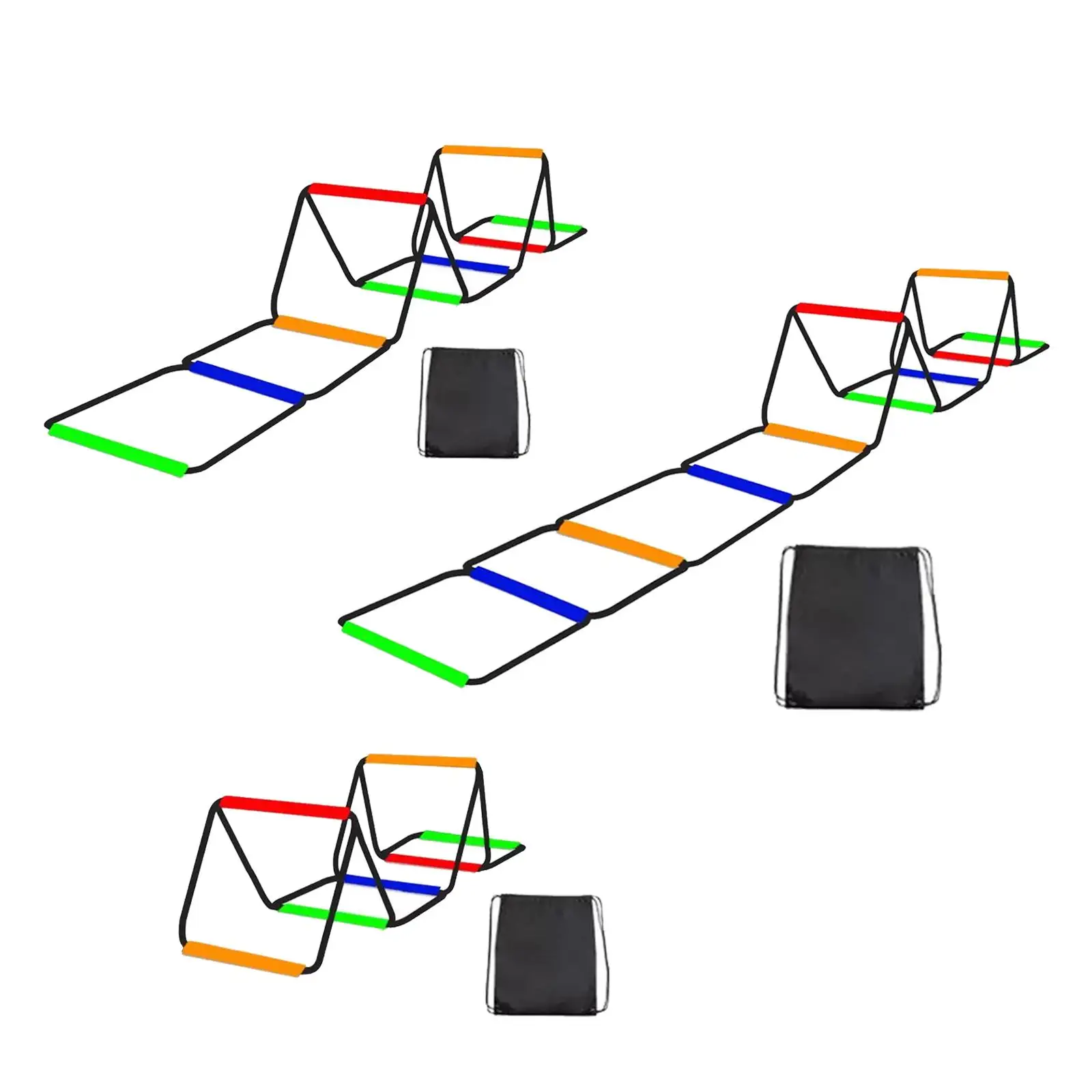 Échelle d'agilité en acier au carbone de qualité supérieure, outil d'entraînement polyvalent pour les athlètes, les entraîneurs et les équipes