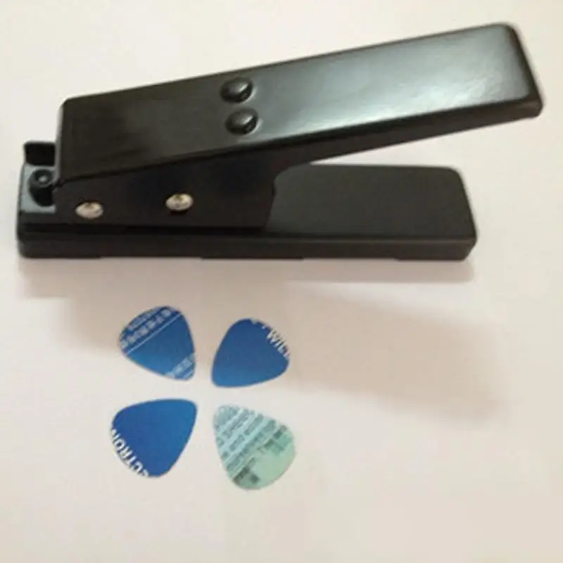 U2JB Guitar Picks DIY Plectrum Maker Metal Cutter Pick Shears Abrasive Paper