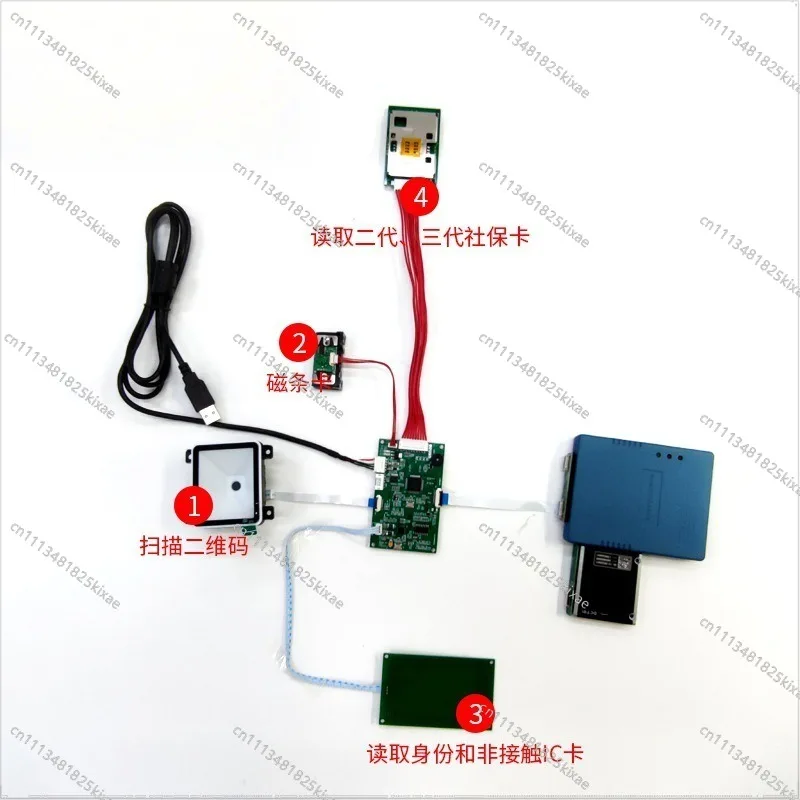 For Embedded Identification Module, The Second and Third Generation ID Card Reading Supports M1 Card Bank