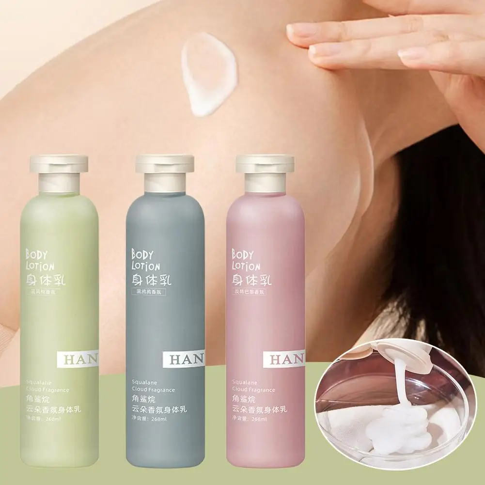 Loción corporal con fragancia de Squalane, eliminación de piel de pollo, piel hidratante, Perfume no graso, sabor, cuidado de la piel, loción corporal refrescante