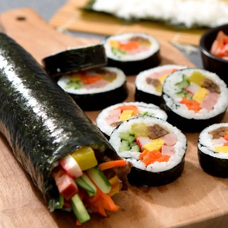 Sushi, Nori Seaweed, Special Materials, Ingredients, Rice Wrapped Rice, Large Pieces, Sushi Seaweed Slices, Bamboo Curtain Tool