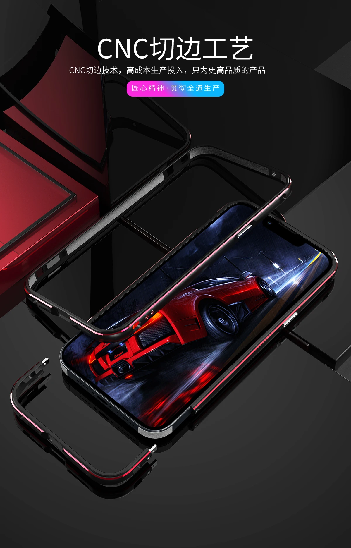 Matching Colors Camera Lens Guard+Side Bumper For iPhone 14 13 /13 Pro/13 Pro Max Mini Plus Metal Cover Case Frame Protector