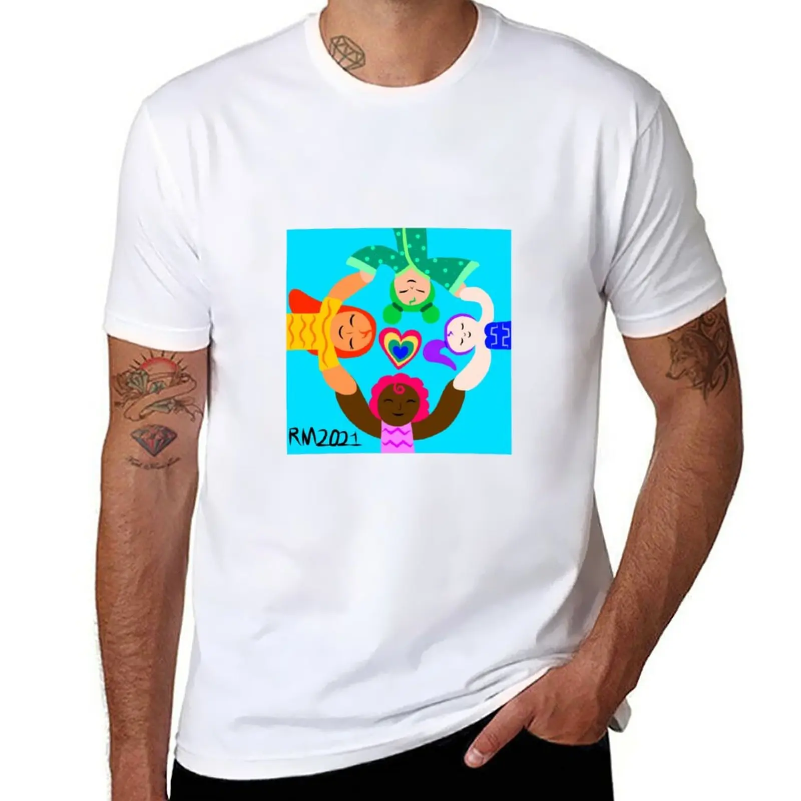 New Together we can T-Shirt sweat shirts Aesthetic clothing oversized t shirt mens champion t shirts