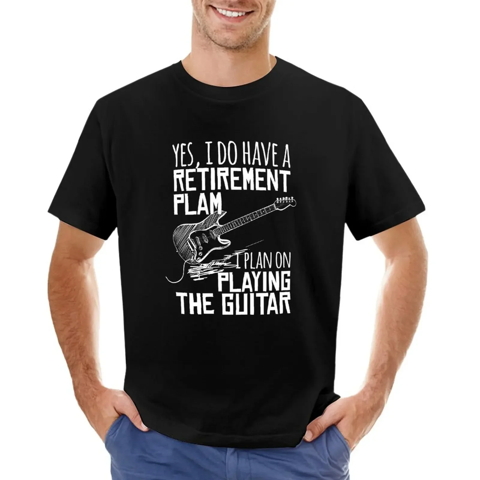 Funny Grandpa Guitar Music design T-shirt blanks summer tops slim fit t shirts for men