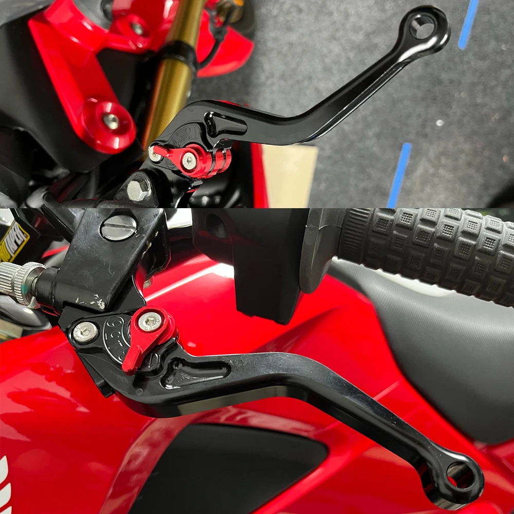 Untuk Honda CB125F CB125R 2019 Aluminium CNC Motor Dapat Disesuaikan Rem Kopling Tuas Sepeda Motor Menangani Aksesori Pegangan Grip