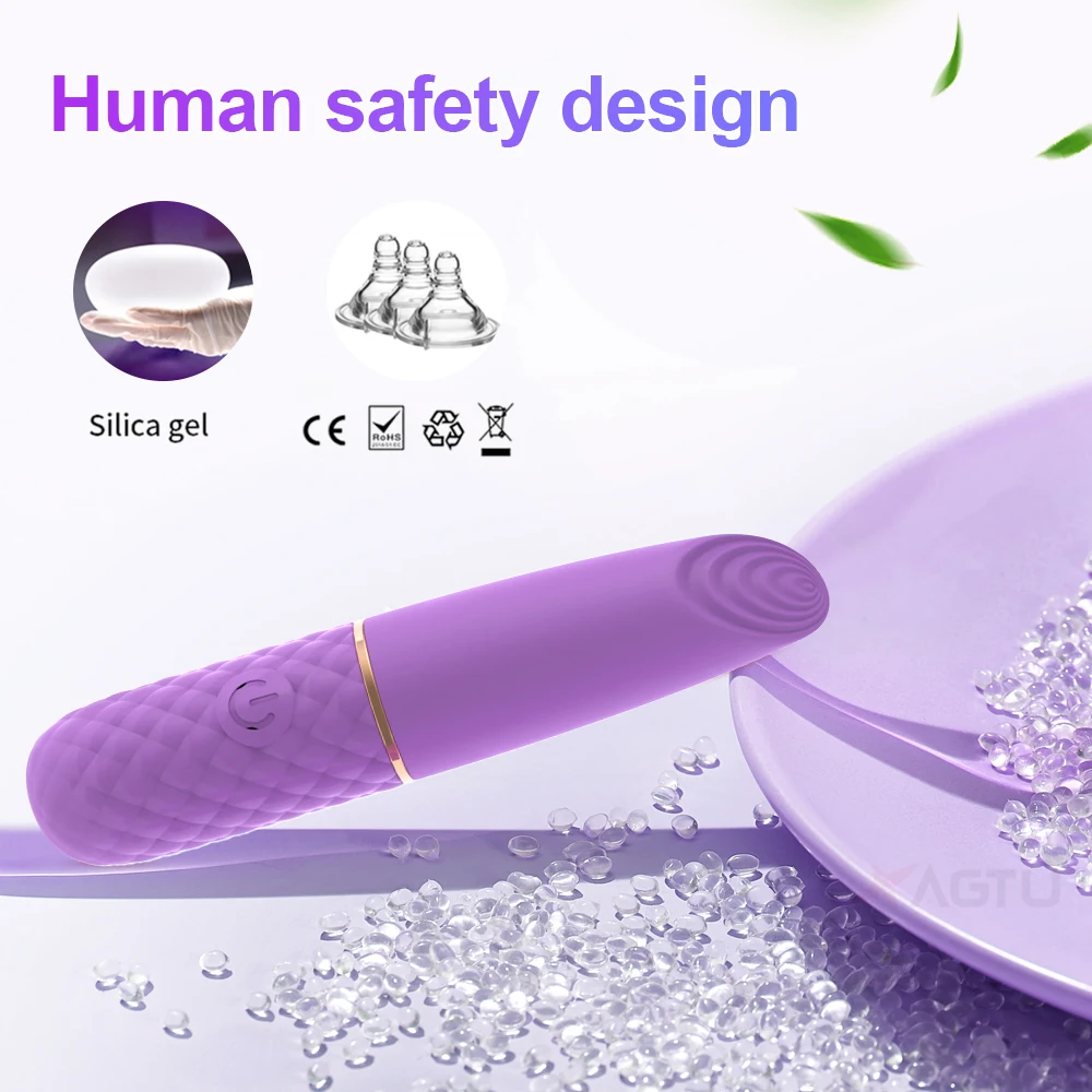 10 Speed Mini Bullet Vibrator for Women Fast Orgasm Clitoris Stimulator Rechargeable Masturbation Goods Sex Toy for Adult