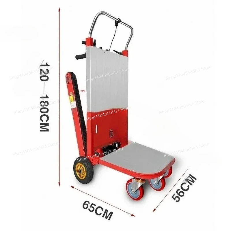 Electric Stair Climber Crawler Type Hand Truck for Household Stairs Heavy Duty Folding Trolley Portable Climbing Cart
