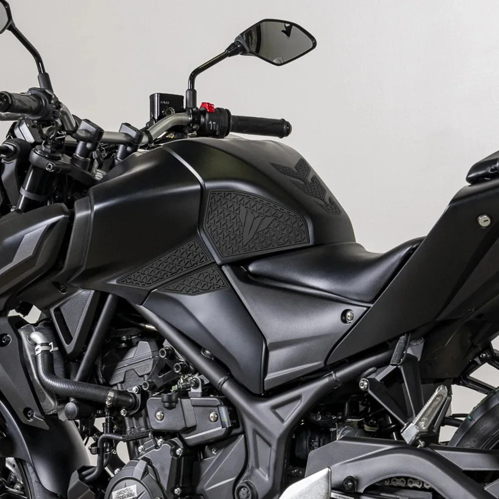 For YAMAHA MT03 mt-03 MT25 mt-25 2020-2025  motorcycle fuel tank traction pad anti-slip side fuel tank sticker fuel tank pad