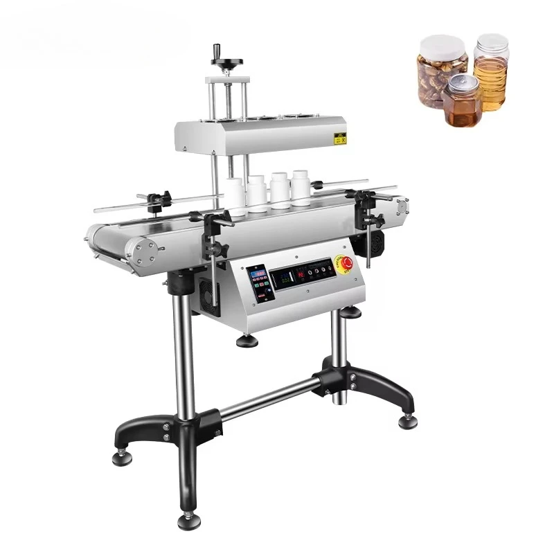 ZP100 Automatic  Continuous Induction Bottle Sealing Machine Aluminum Foil Sealer  for 20-160mm Glass Plastic Bottle