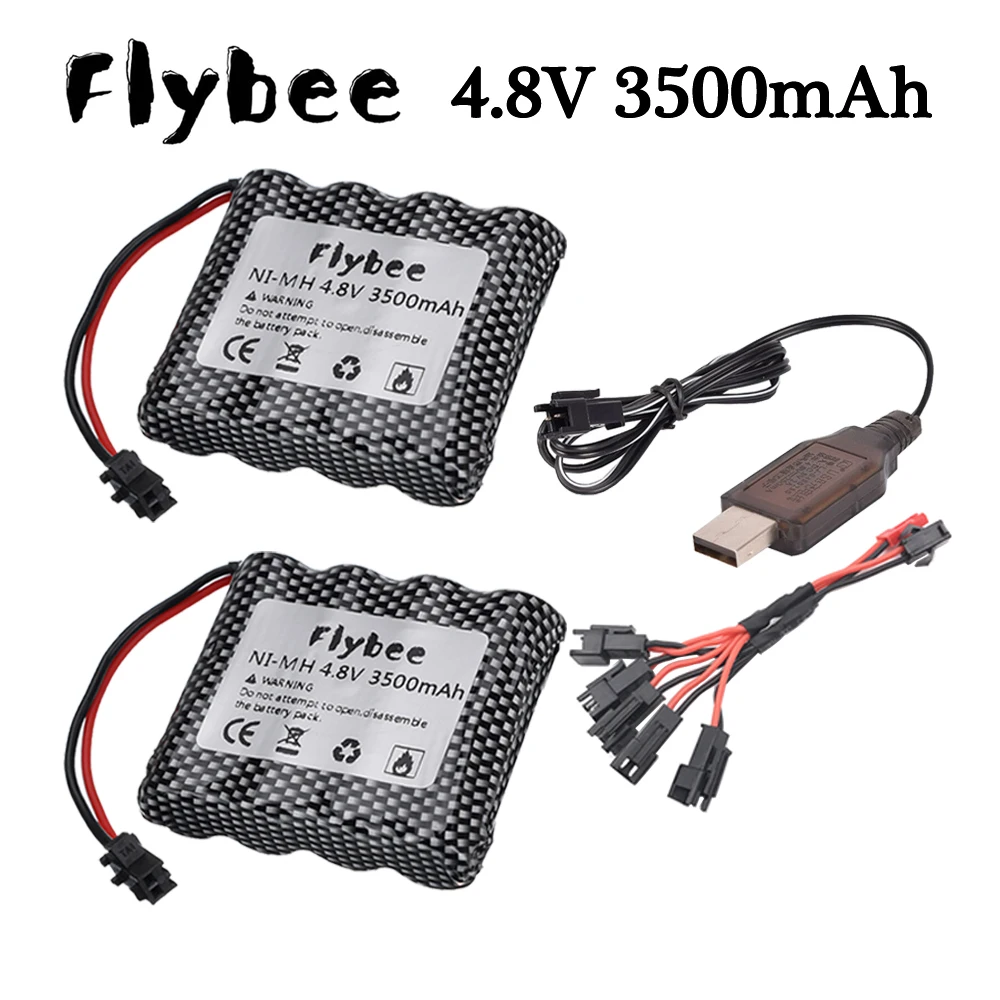 

4.8v 3500mah NiMH Battery SM Plug For Rc toys Cars Trucks Tanks Robots Boats Guns AA 4.8v Rechargeable Battery and Charger