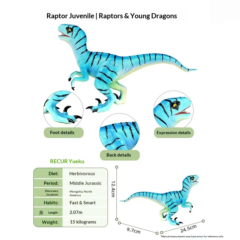 Modelo de dinosaurio de juguete, dinosaurio juvenil que empalma, modelo de Animal realista, regalo para niños y niñas, figura de acción coleccionable