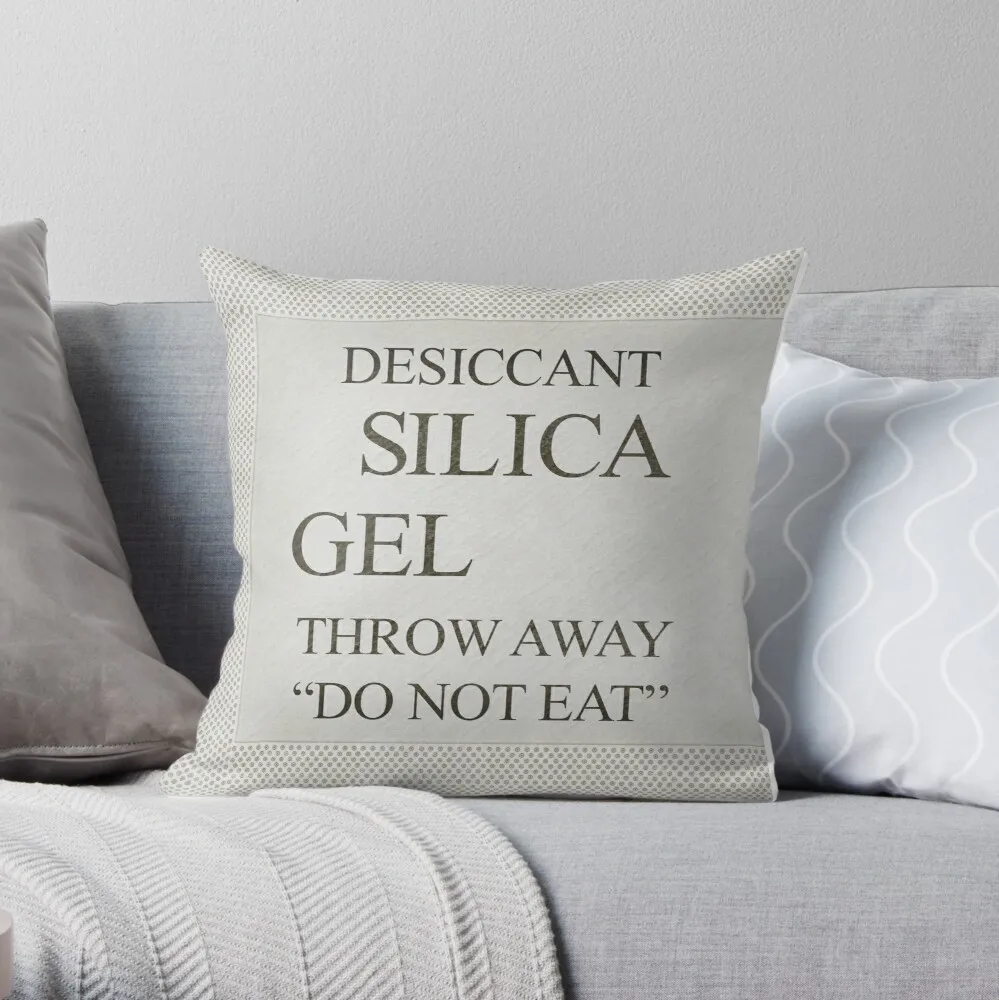 Silica Gel Bag Fashion Desiccant Do Not Eat Throw Pillow Sitting Cushion