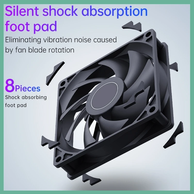 BF120 12V 12cm Chassis Fan white Ultra Quiet Desktop Computer Colorful Cooling Fan 1.5w 3w 4-pin black Radiator E3