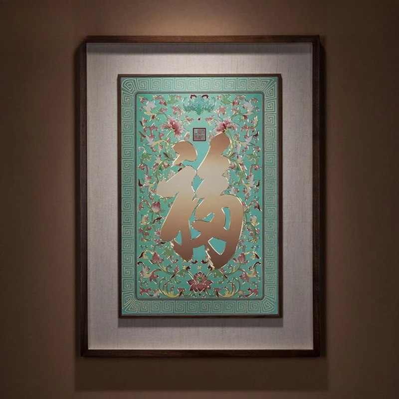 Hand-carved, bronze engraving painting 