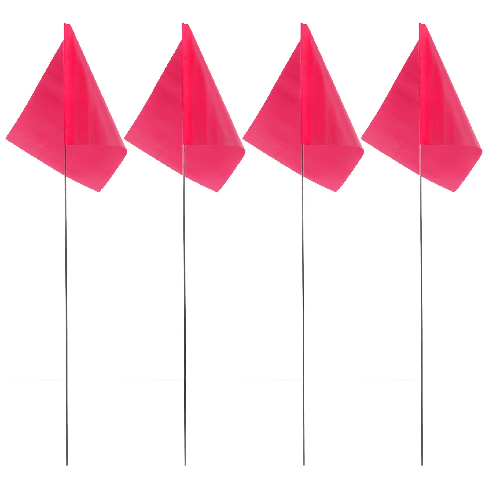 50Pcs Bright Visible Land Marking Flags for Lawn Irrigation Lines Landscaping Boundaries Surveying Outdoor Garden Yard Marker
