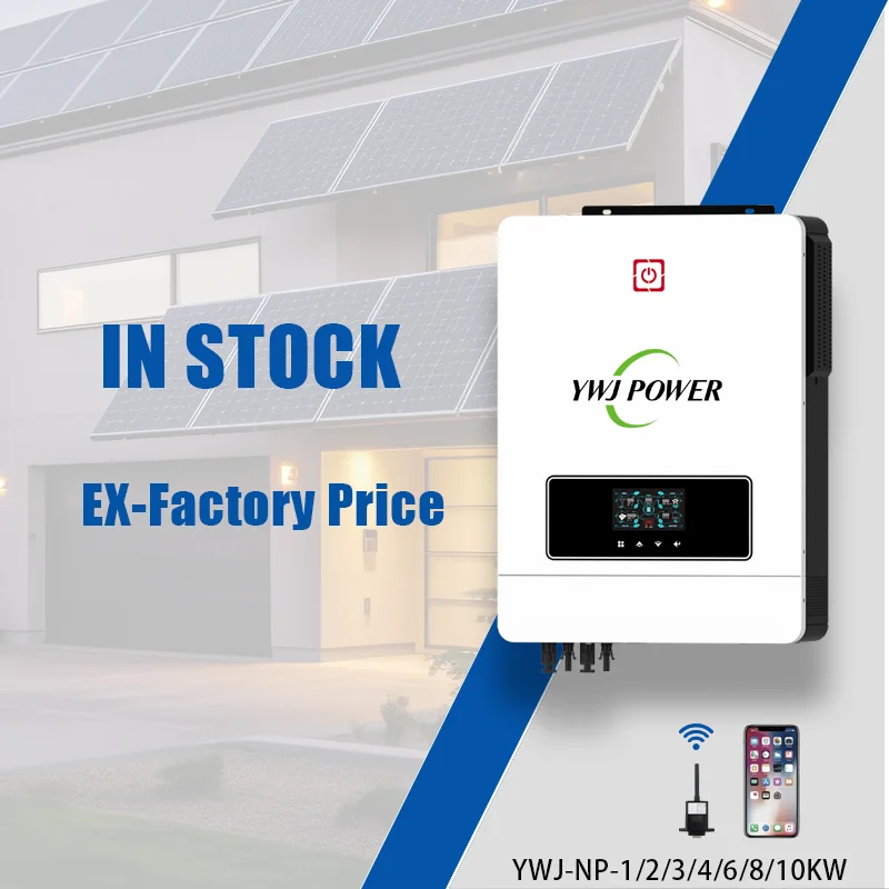 In Stock 1KW 2KW 3KW 4KW 5KW 6KW 8KW 10KW Single Phase Off-Grid Hybrid Solar Inverter WIFI MPPT 50HZ 60Hz AC Sine Wave Inverter