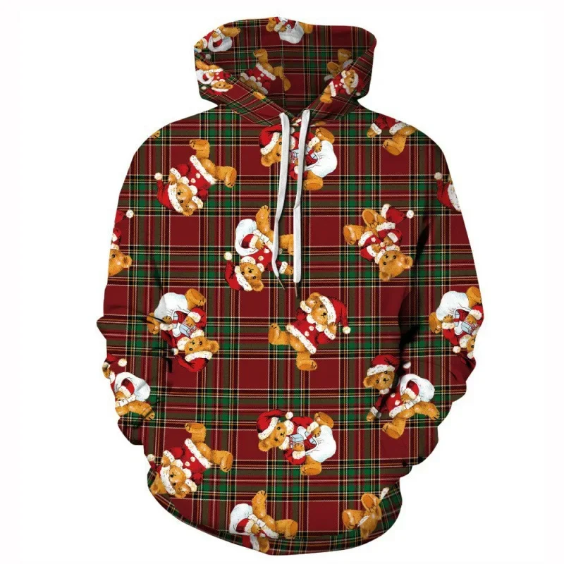 Fashion Printed Puppy Pattern Hooded Sweatshirt Casual And Loose Design Harajuku men's Hoodie Street Style Novelty men's Hoodies