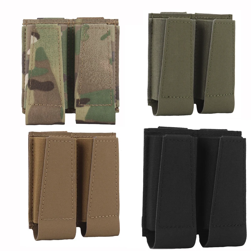 Open Double 9MM Multifunctional Pack Tactical Vest Attachment Pouch Molle Toolkit