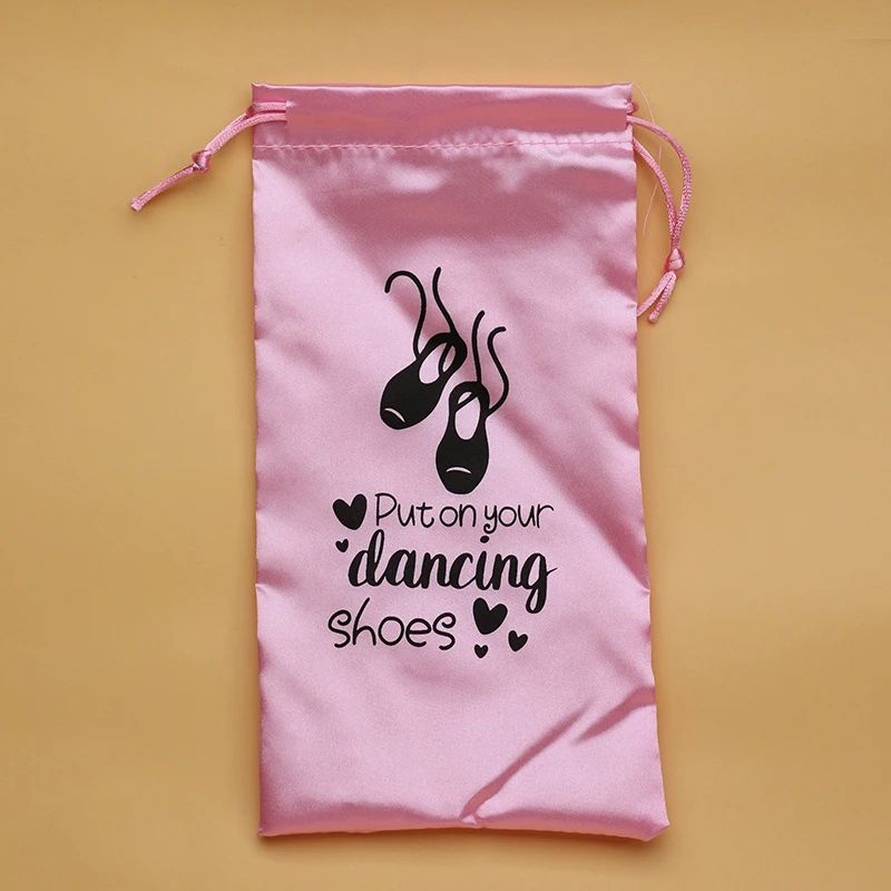 Bolsa de dança em 6 cores, bolsa de armazenamento de sapatos, organizador de balé, bolsa de cetim, bolsa de sapato de balé, bolsa de sapatos de dança