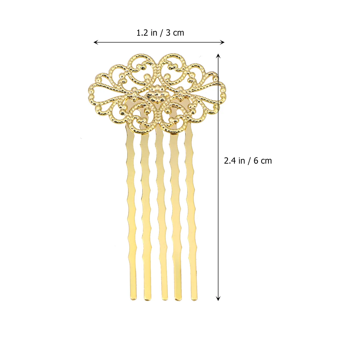 

Five-tooth Hair Comb Elegant Durable Women Headdress Flower DecorativeInserted Accessories For Party Wedding Daily Use