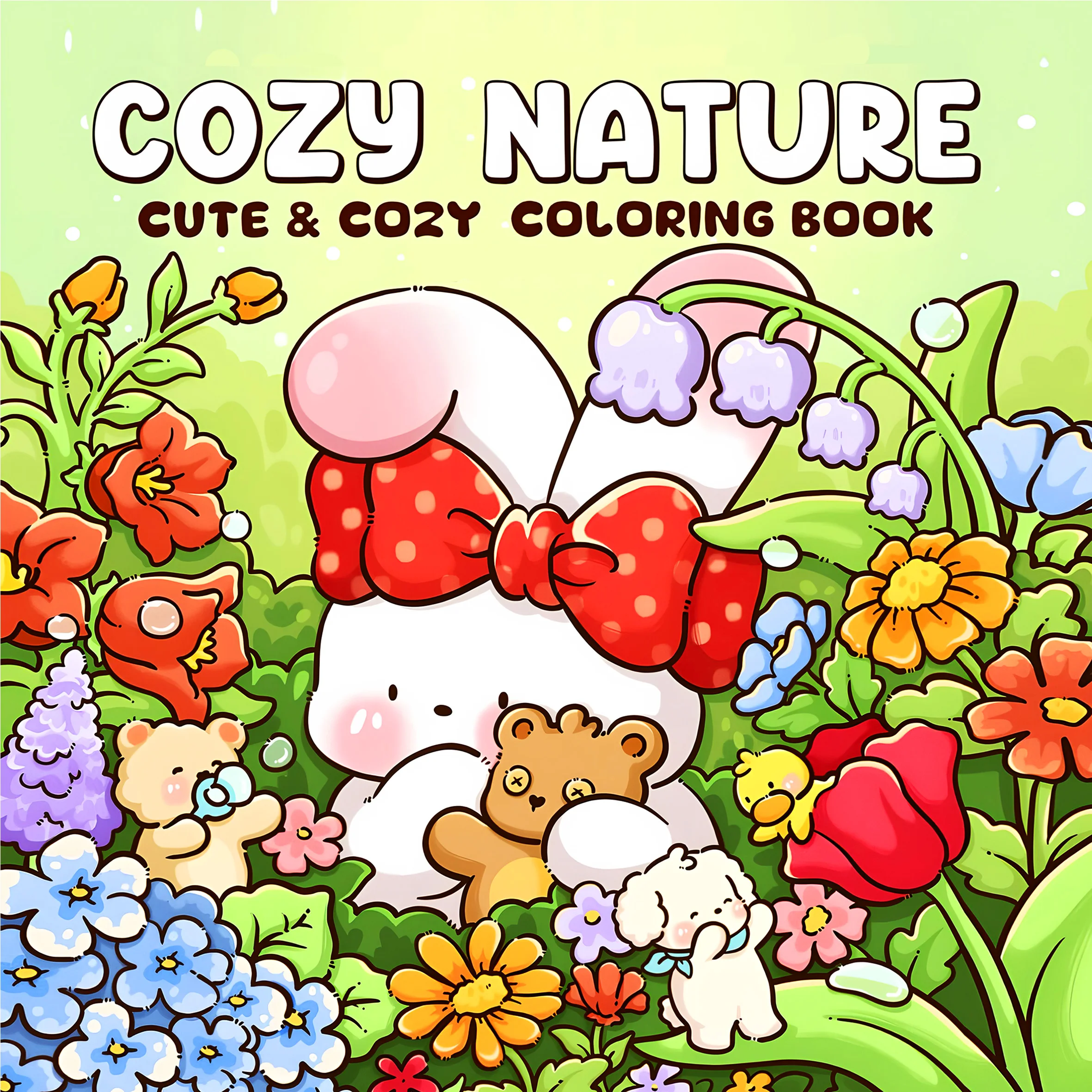 NATURE Bold-easy Patterns Coloring Book for Adults Cute Drawing Book Perfect Gift for Party and Birthday