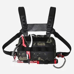 Fishing Vest Bag Men's Camo Fishing Lures Utility Tackle Chest Bags Waist Pack Outdoor Mountaineering Camping Hiking Hunting