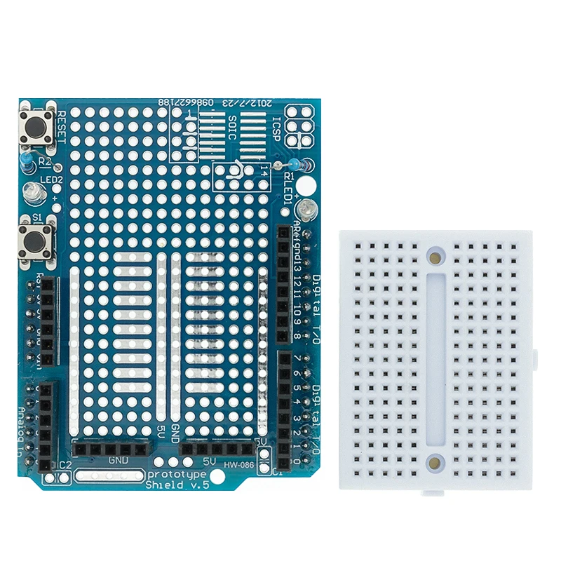 Smart Electronics UNO Proto Shield prototype expansion board with SYB-170 mini breadboard based For Arduino UNO ProtoShield DIY