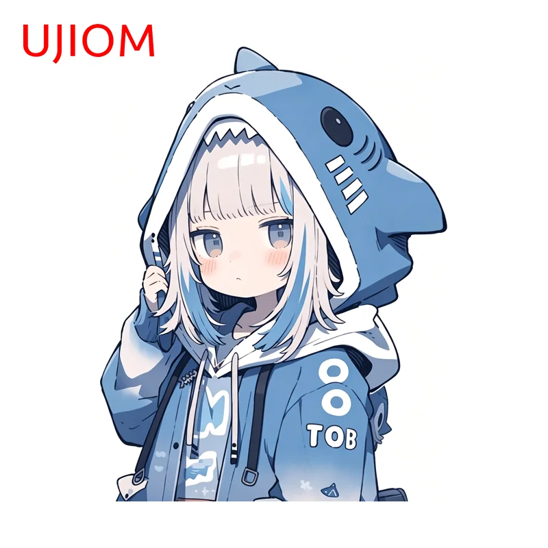 UJIOM Gawr Gura Hololive Lovely Trickery Wall Stickers Pocket Pussy Room Ornaments Decal Suitable For DIY Decoration Chambre