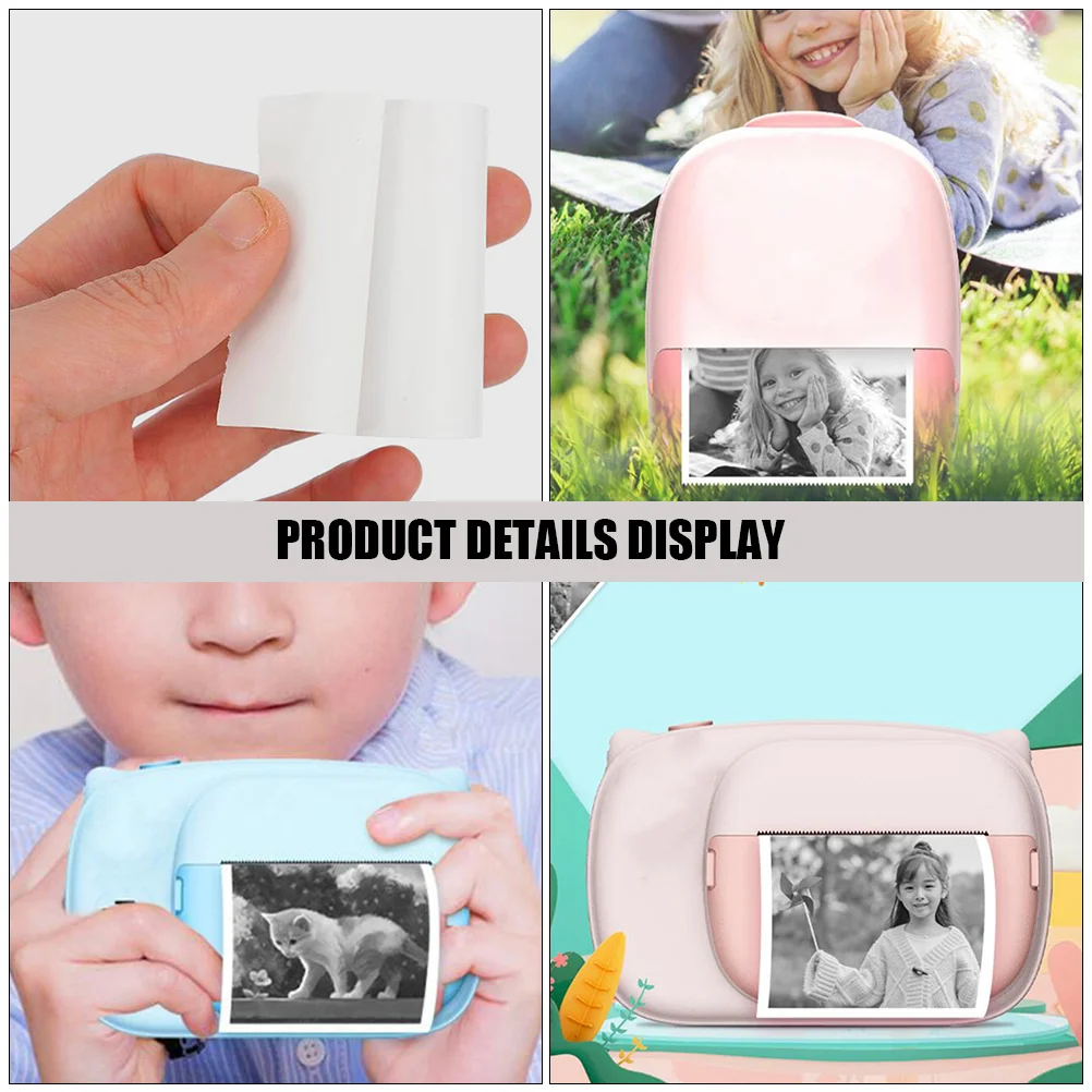 3 Rolls Camera Paper Printing Thermal Label Printer for Instant Refill Child