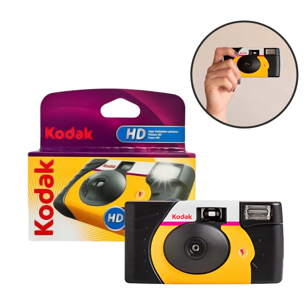 Kodak Power Flash HD Analog Disposable Camera-Funsaver