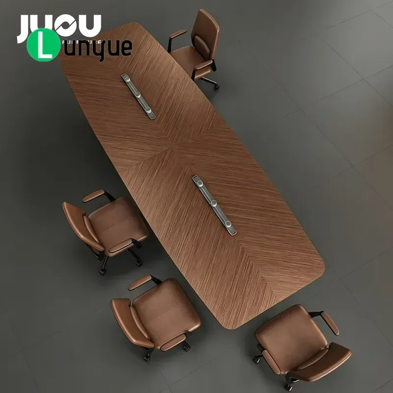 Modern Luxury Wooden Conference Table Multifunctional Business Office Meeting Desk for Negotiation Room New Furniture