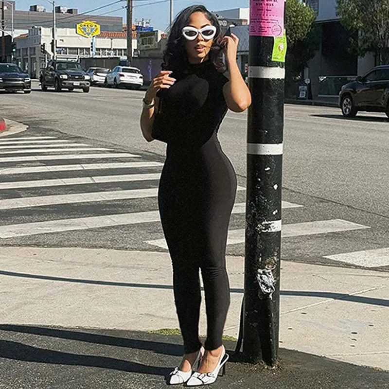 Новый женский летний облегающий модный комбинезон с леопардовым принтом и короткими рукавами и открытой спиной на заказ