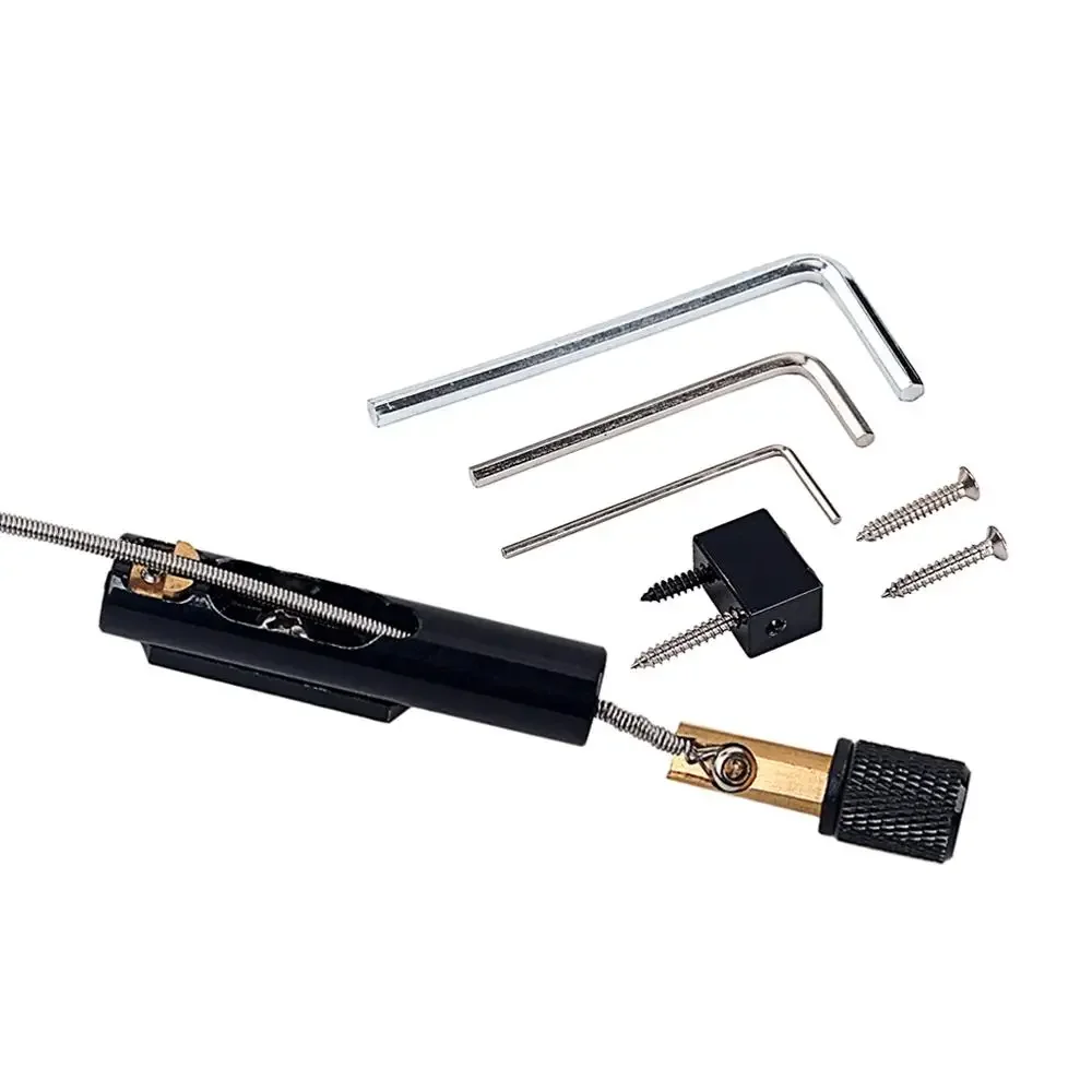 1 Set Bass Guitar Bridge Headless Bass Parts Single Bridge Round Bridge  for Bass Musical Instrument,Guitar Parts