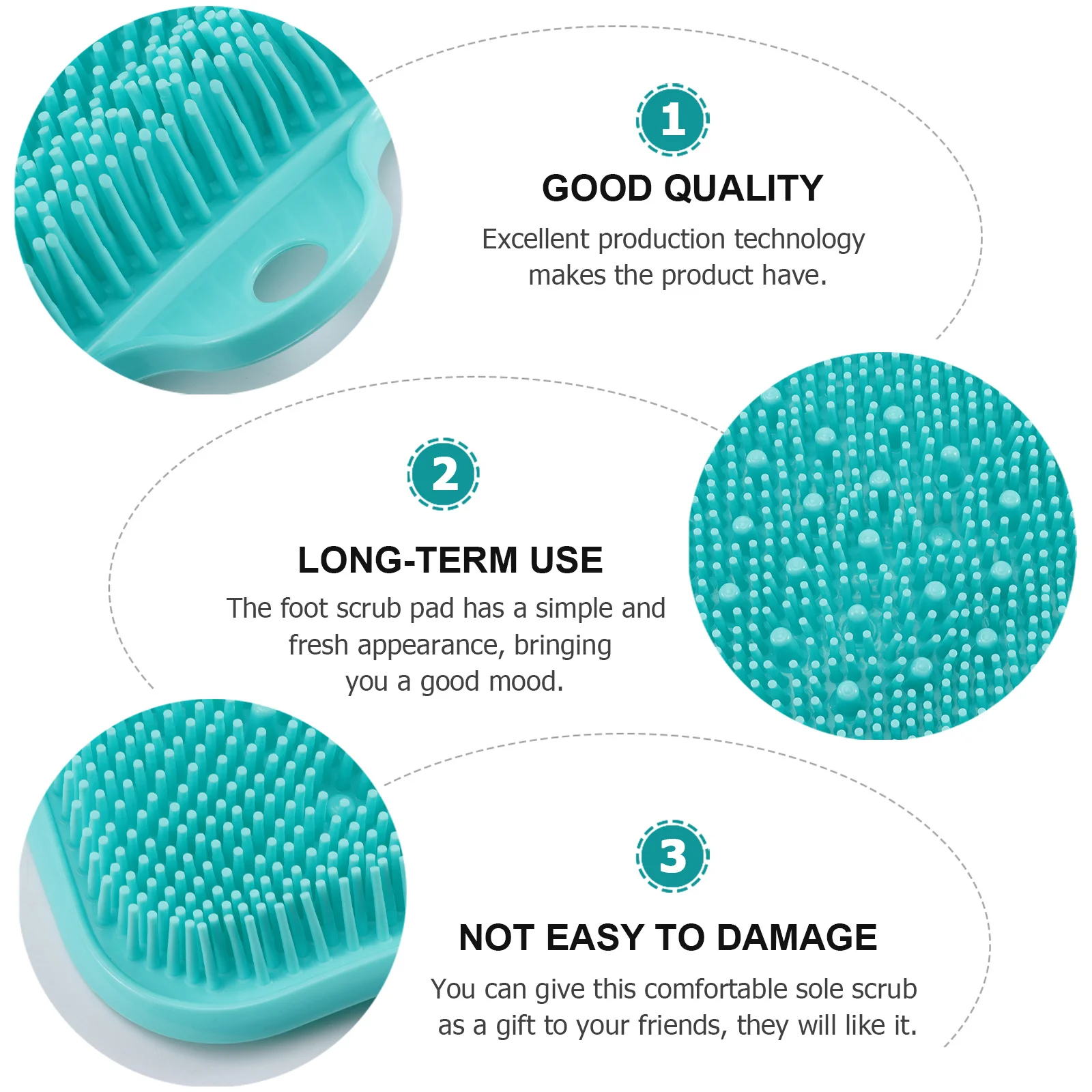 Silicone Foot Massage Mat Durable Non-Slip For Dead Skin Removal Bathing Tool Shower Foot Scrubber Pad Feet Cleaner Exfoliator