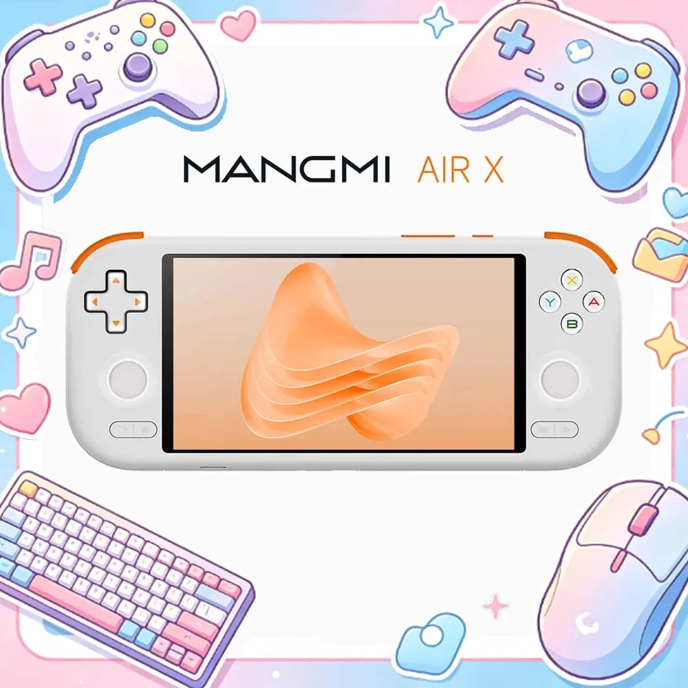 MangMi Air X 안드로이드 게임 콘솔 5.5인치 1080P IPS 터치 스크린 5000mAh 홀 이펙트 조이스틱 트리거 휴대용 게임 콘솔