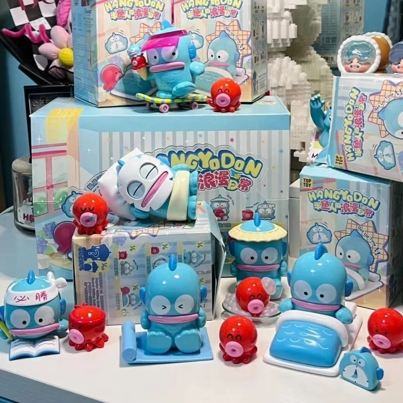 Sanrio Hangyodonアクションフィギュア,PVCモデル,素敵なデスクトップ