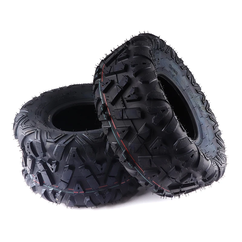 8 Inch Tubeless Tires - Front 19x7-8 Rear 18X9.50-8 Kart, ATV, UTV Dirt Bike Tires, Quad Dirt Buggy Road Tires