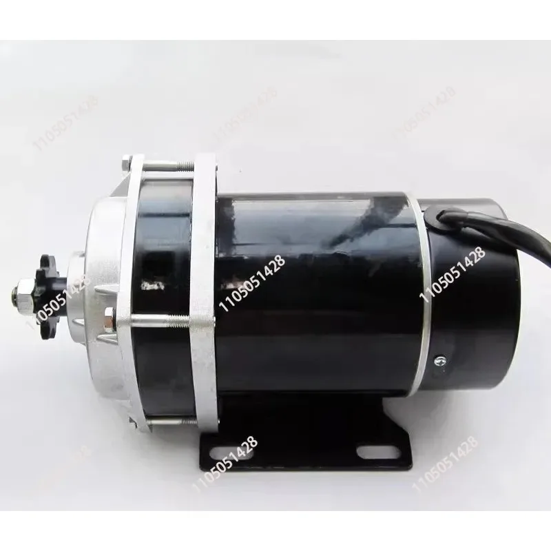 Copper   magnet DC brushed motor 24V/48V/36V mid-mounted high power