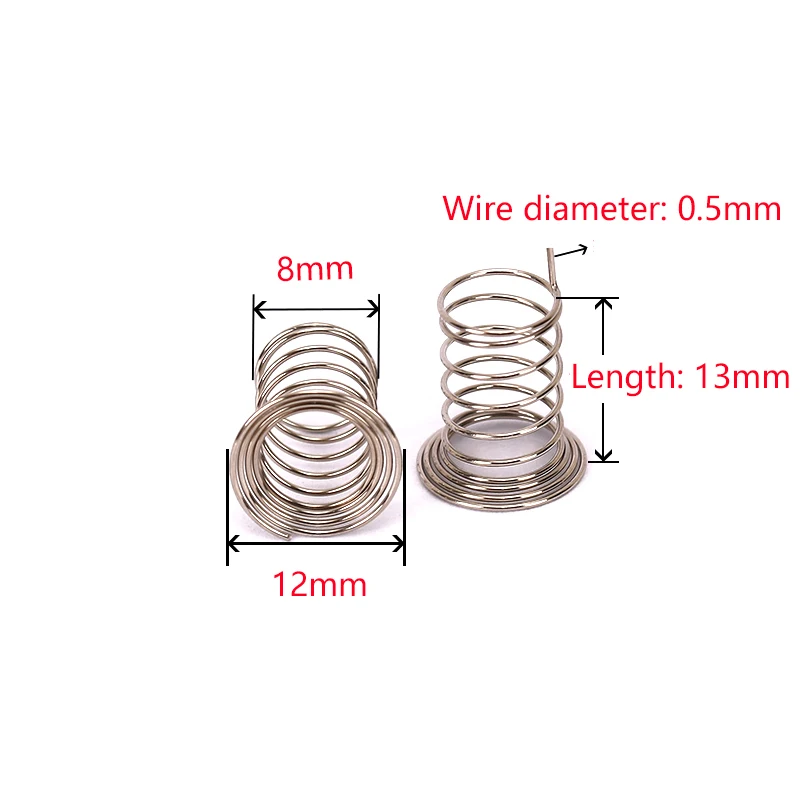 Imagem -06 - Chifre tipo Botão Chave Contato Ecentric Indução por Toque Mola de Compressão wd 0.5 mm Pcb Switch 50 Pcs 304 Aço Inoxidável
