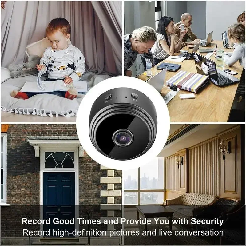 10Pcs A9 Mini WiFi Camera Smart Home Security HD Video Surveillance for Living Room Bedroom Office