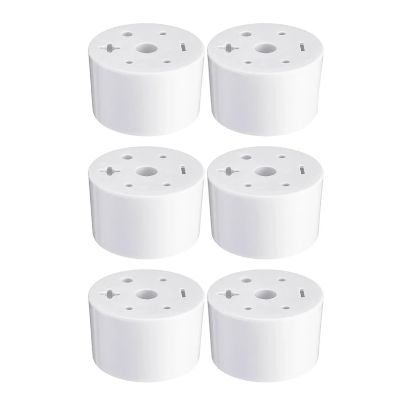 6 Pcs Cemetery Grave Vase Inserts Plastic Cemetery Flowers Holder Bracket With 7 Hole Cylindrical Reusable Cemetery