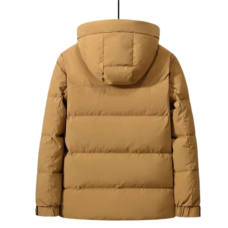 Doudoune courte à capuche pour homme, manteau chaud en duvet de canard, tout match, à la mode, hiver, nouveau