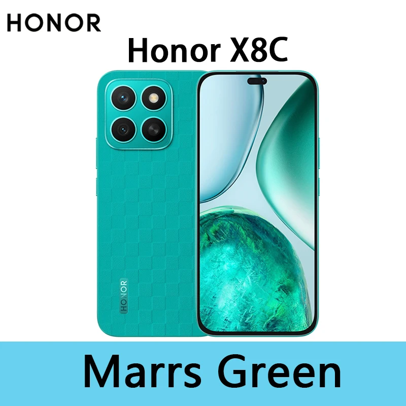 Honor X8c 4G-smartphone 6,7'' AMOLED 108MP en 50MP Ultraheldere nachtfotografie Extreme val- en waterbestendigheid HONOR AI Eraser