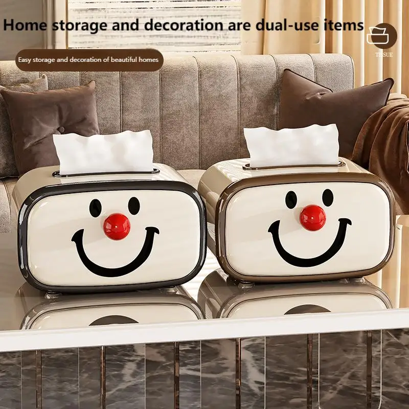 

Tissue Box Living Room Tea Table Dining Room Creative Luxury Multi functional Home Bedroom Desktop Storage Napkins Paper Box