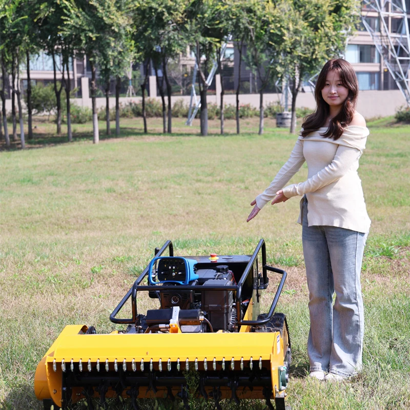 

Intelligent Automatic Lawn Mower, Multi-functional Garden Farm Lawn Mower, Crawler-type Remote Lawn Mower