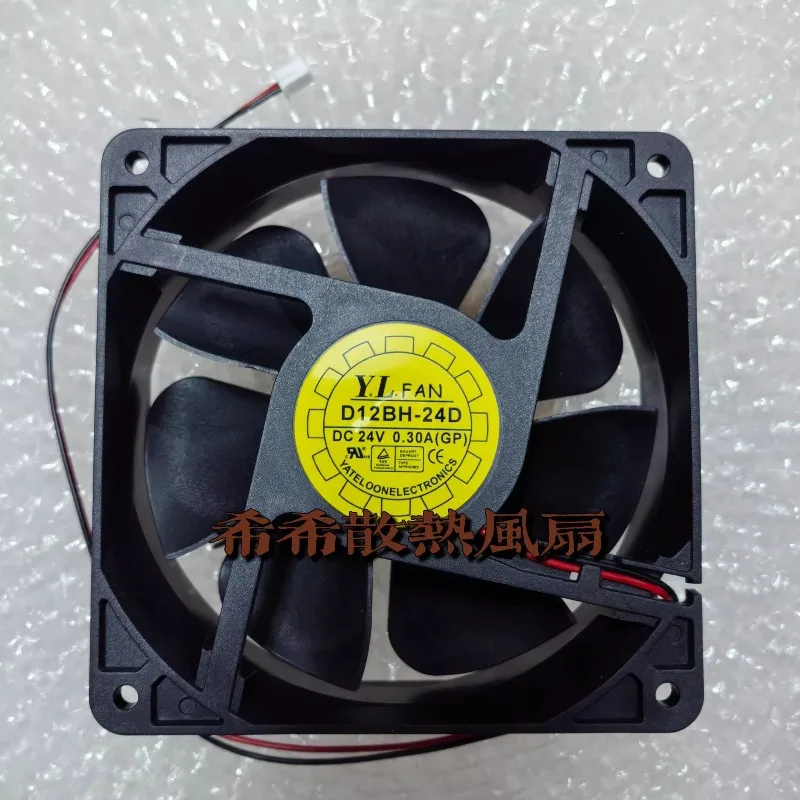 New Cooler Fan for YaLn D12BH-24D GP 12038 24V 0.30A Chassis Inverter Fan 12cm 120 * 120 * 38mm