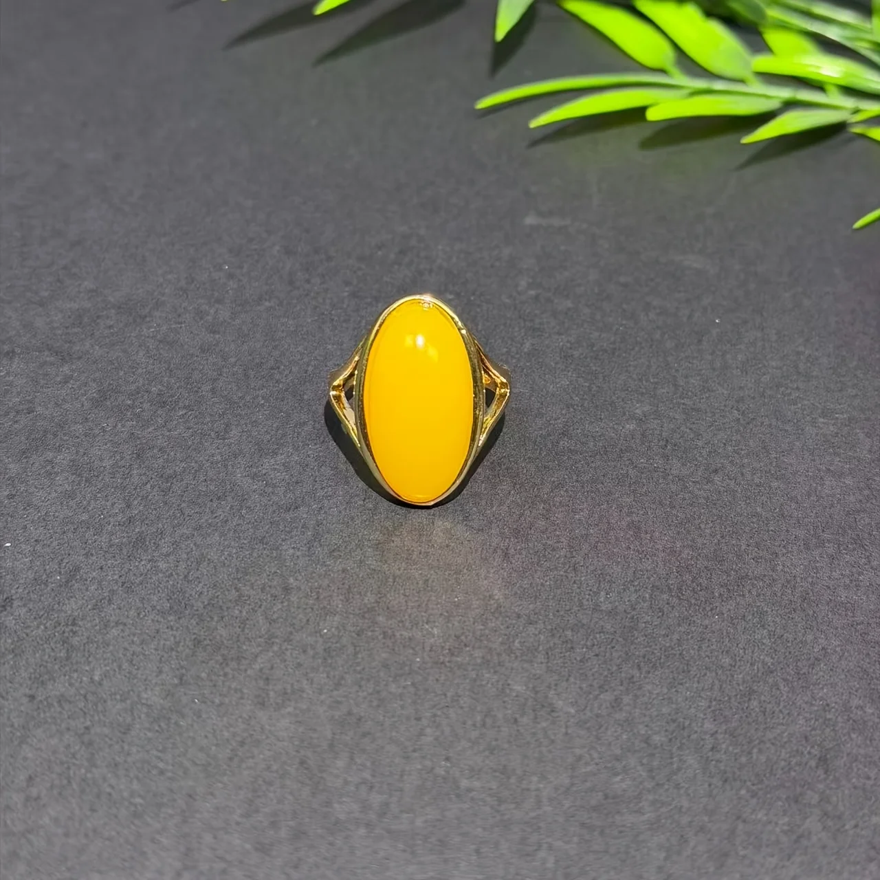 Bohemian Beeswax Ring Men's and Women's Amber Ring
