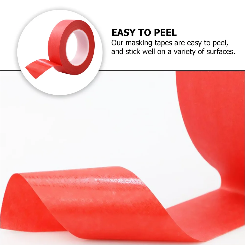 1 قطعة 33 متر الأحمر اخفاء مقاومة درجات الحرارة العالية لطلاء الحرف Diy بها بنفسك ورق فني الشريط الملونة الحرفية الشريط الرسامين أداة