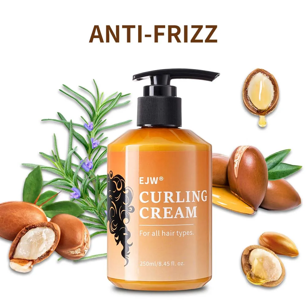 EJW Curl Defining Cream with Argan Oil for Wavy and Curly Hair Moisturizer and Deep Conditioning for Shine and Bounce view 5